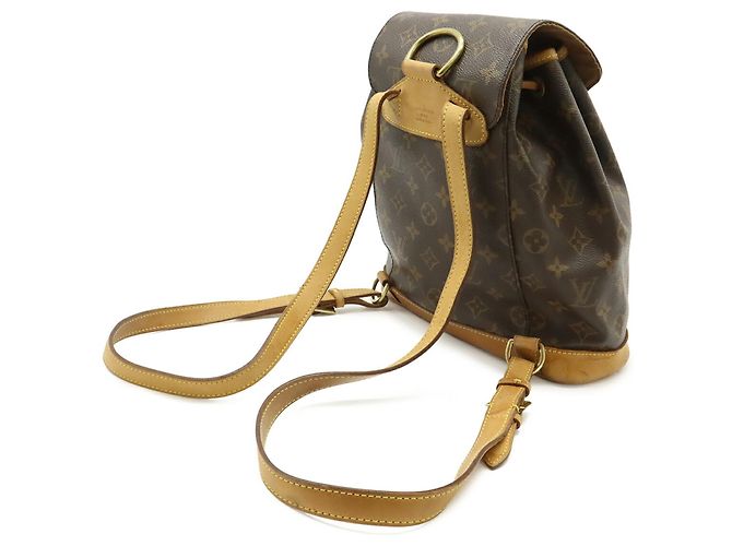 Zaino e Borsa a Spalla Louis Vuitton Monogram Montsouris MM Marrone - vista 3