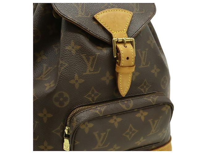 Zaino e Borsa a Spalla Louis Vuitton Monogram Montsouris MM Marrone - vista 8