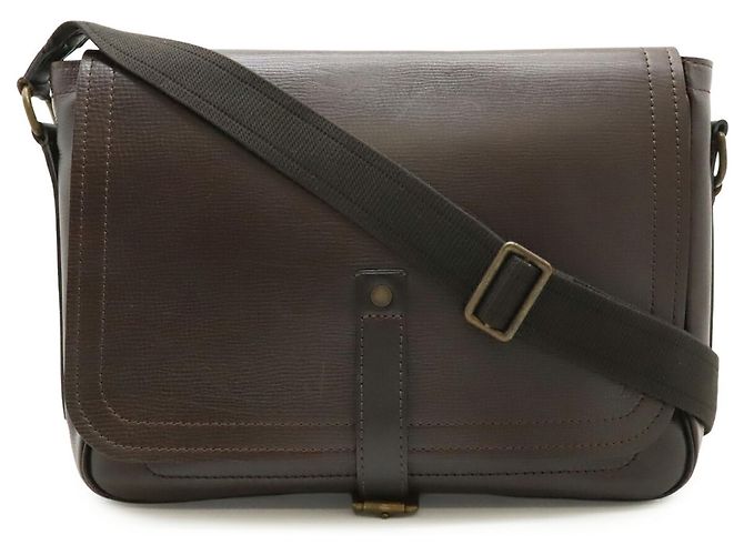 Borsa a tracolla Louis Vuitton Utah Line Coffee in pelle Marrone - vista 2
