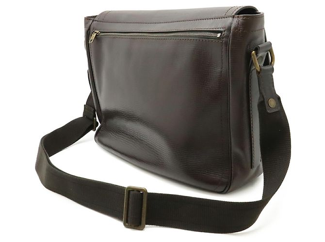Borsa a tracolla Louis Vuitton Utah Line Coffee in pelle Marrone - vista 3