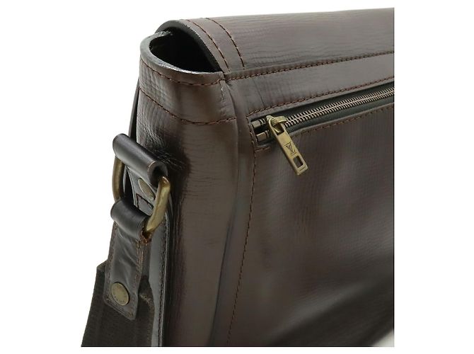 Borsa a tracolla Louis Vuitton Utah Line Coffee in pelle Marrone - vista 5