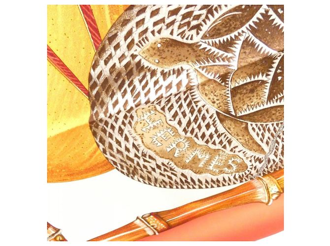 Silk In Hermès Hermes NOUVELLE COLEDONIE Seidenschal Rot - Ansicht 2