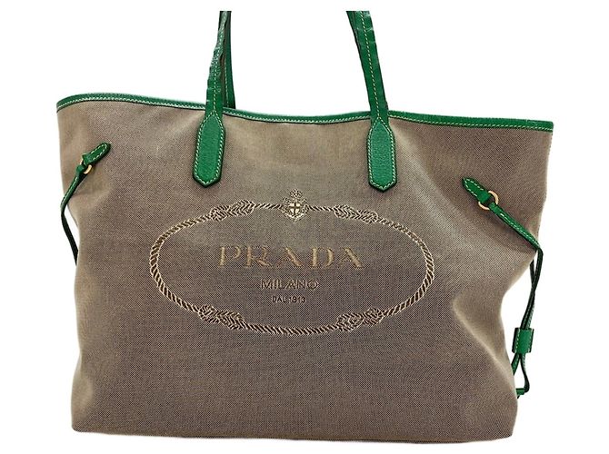 Bolso tote Prada beige - vista 2