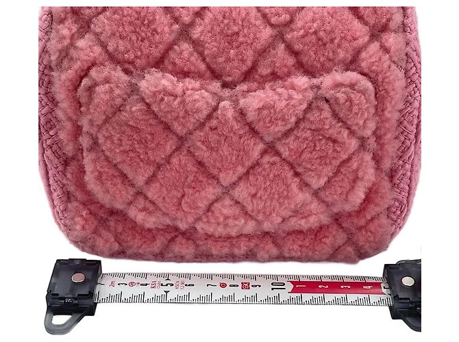Borsa a tracolla Chanel Mini Matelassé in rosa - vista 4