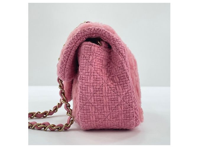 Borsa a tracolla Chanel Mini Matelassé in rosa - vista 6