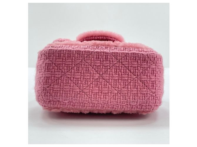 Borsa a tracolla Chanel Mini Matelassé in rosa - vista 7