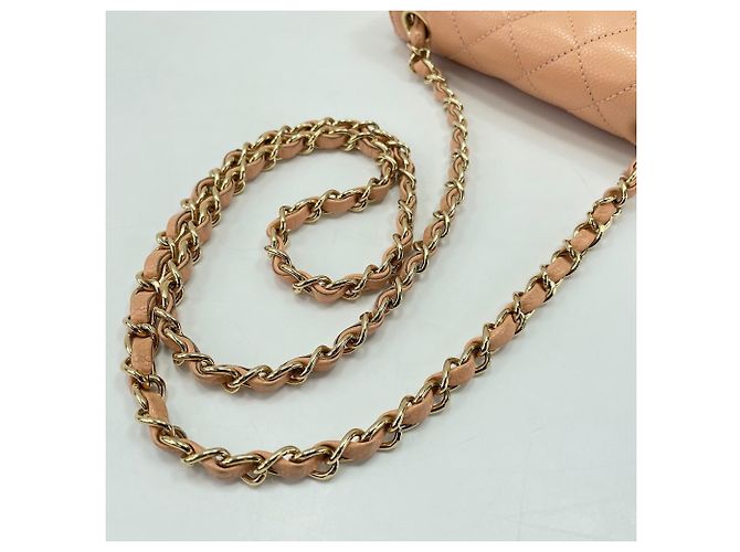 Borsa a Spalla Chanel Mini Matelassé Arancione - vista 10