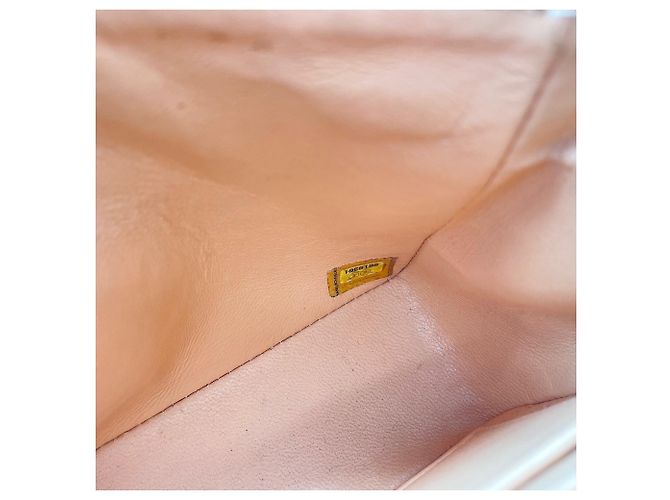 Borsa a Spalla Chanel Mini Matelassé Arancione - vista 13