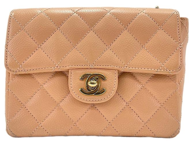 Borsa a Spalla Chanel Mini Matelassé Arancione - vista 2