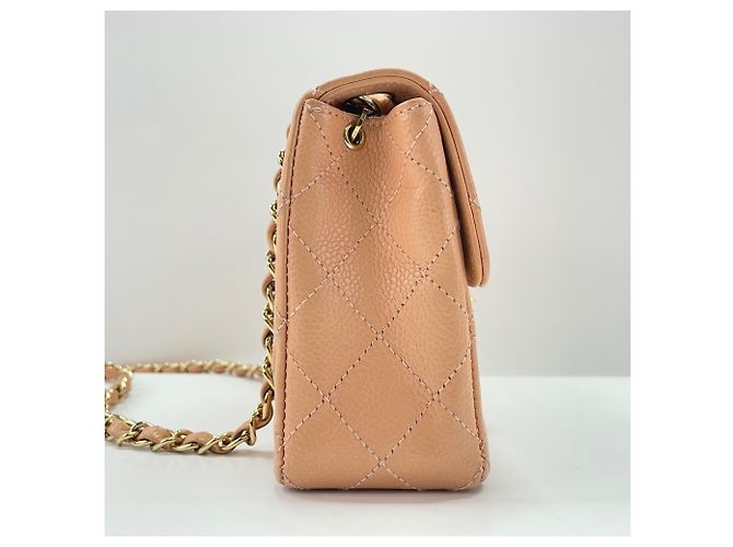 Borsa a Spalla Chanel Mini Matelassé Arancione - vista 6