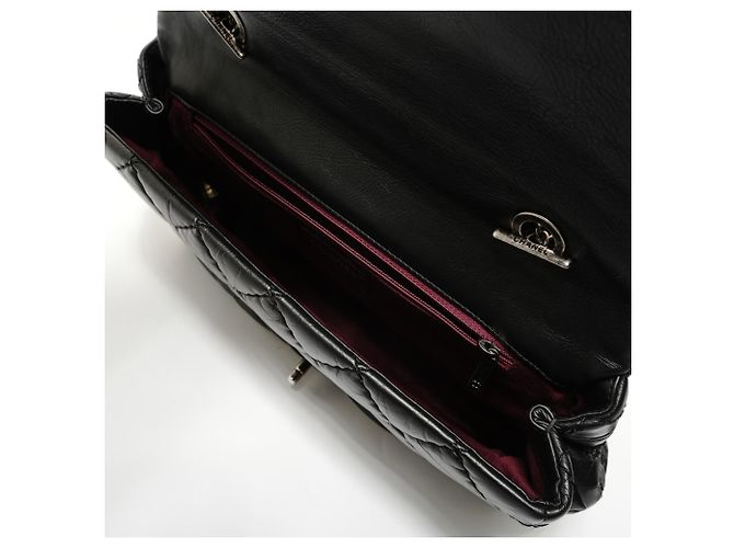 Borsa a tracolla 2-Way in Tweed Matelassé Chanel Nero - vista 13