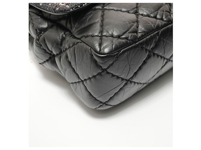 Borsa a tracolla 2-Way in Tweed Matelassé Chanel Nero - vista 5