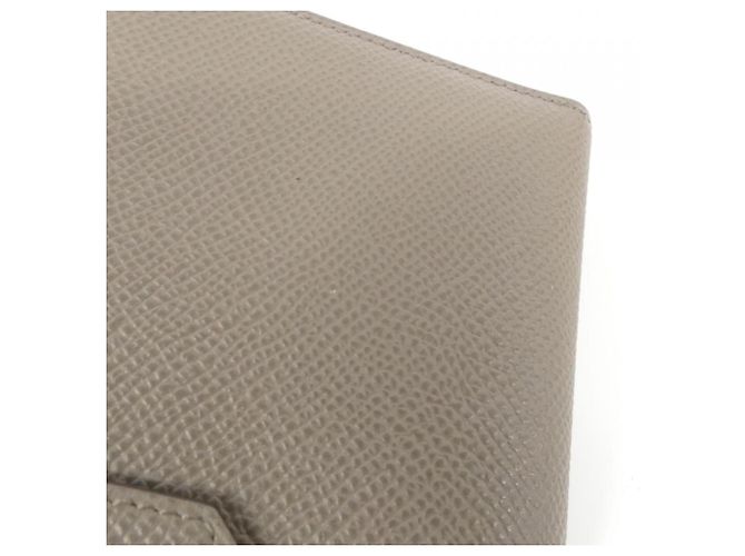 Hermès Cartera Hermes Bearn Soufflé Verso Gris pardo - vista 3