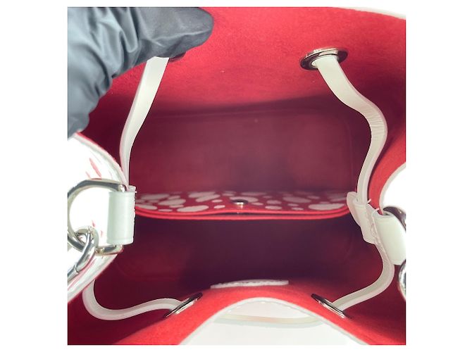 Néonoé Borsa Louis Vuitton x Yayoi Kusama Neo Noe BB Bianco - vista 11