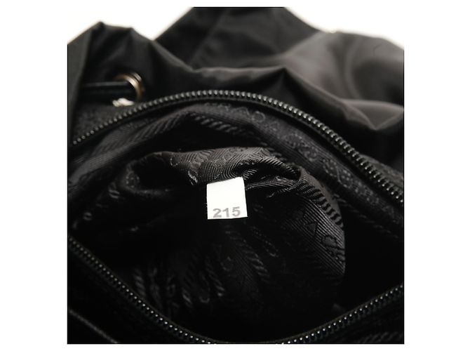 Zaino Prada in nylon e pelle borchiata Nero - vista 10