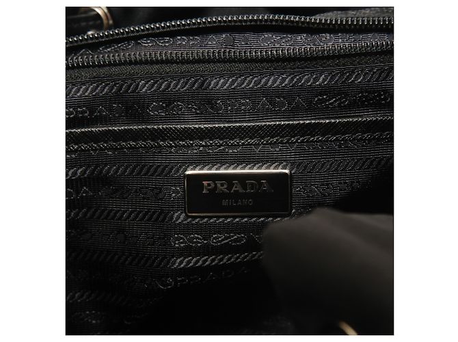 Zaino Prada in nylon e pelle borchiata Nero - vista 9