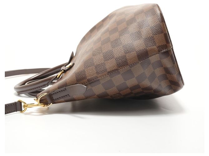 Borsa Louis Vuitton Damier Ebene Siena MM Marrone - vista 3