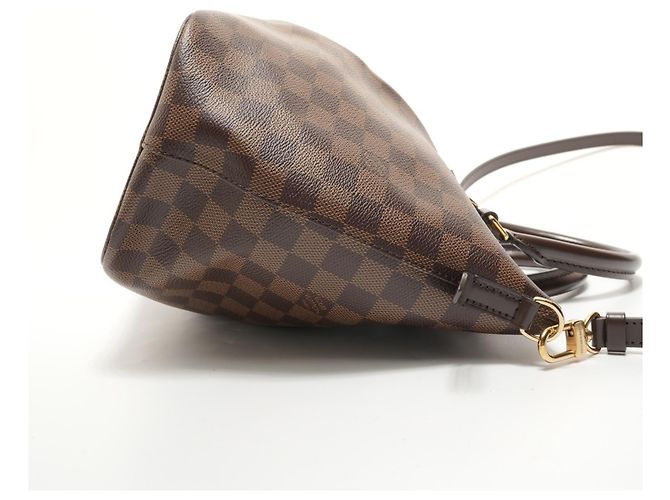 Borsa Louis Vuitton Damier Ebene Siena MM Marrone - vista 4