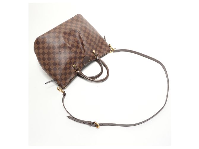 Borsa Louis Vuitton Damier Ebene Siena MM Marrone - vista 8