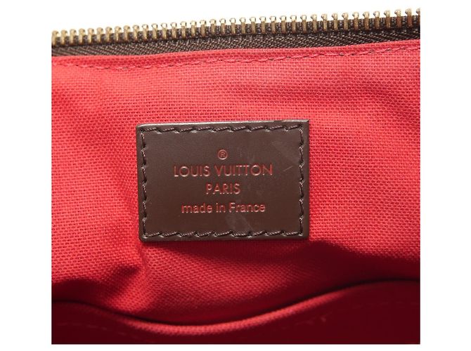 Borsa Louis Vuitton Damier Ebene Siena MM Marrone - vista 9