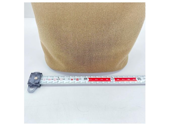 Borsa a 2 vie in jacquard con logo Duet di Prada, beige - vista 4