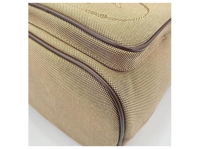 Borsa a 2 vie in jacquard con logo Duet di Prada, beige - vista 8