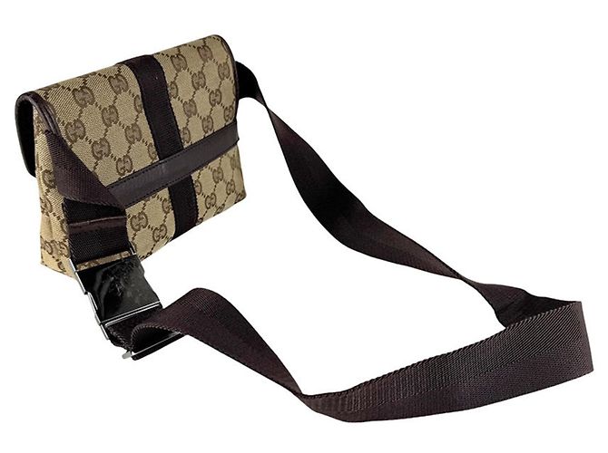 Marsupio Gucci GG Canvas marrone - vista 10