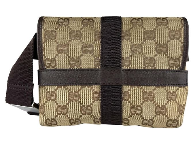 Marsupio Gucci GG Canvas marrone - vista 3