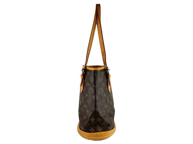 Borsa Bucket Louis Vuitton Monogram PM Marrone Monogramma - vista 2