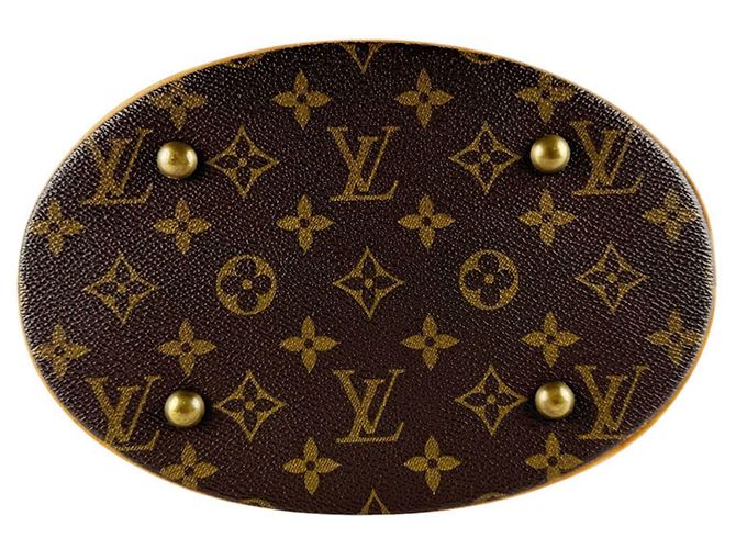 Borsa Bucket Louis Vuitton Monogram PM Marrone Monogramma - vista 4