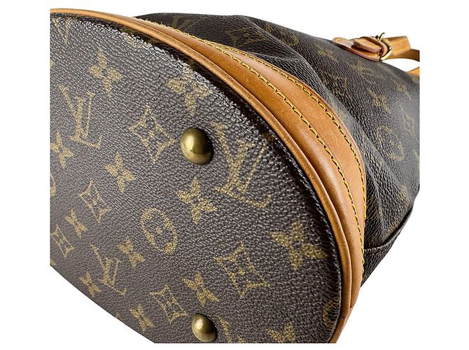 Borsa Bucket Louis Vuitton Monogram PM Marrone Monogramma - vista 8