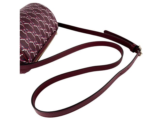 Borsa a tracolla in pelle bordeaux Gucci Bordò - vista 10