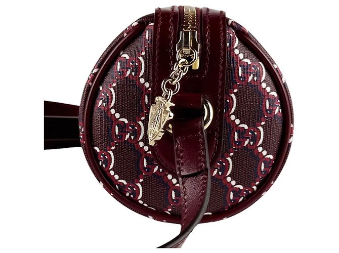 Borsa a tracolla in pelle bordeaux Gucci Bordò - vista 2