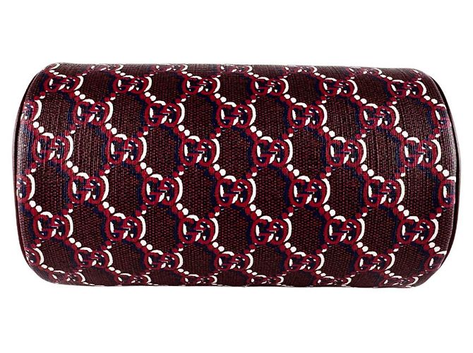 Borsa a tracolla in pelle bordeaux Gucci Bordò - vista 4