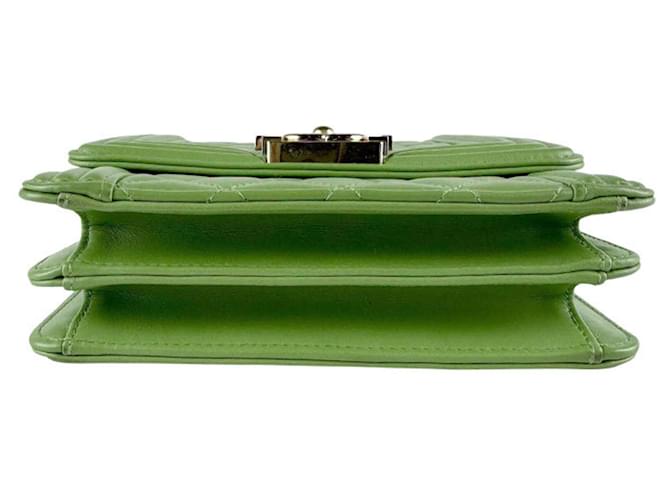 Borsa Chanel Boy a Spalla Verde - vista 4