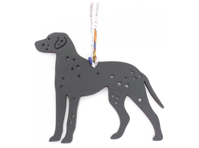 Hermès Charm per borsa Dalmatian Hermes Nero Arancione - vista 2
