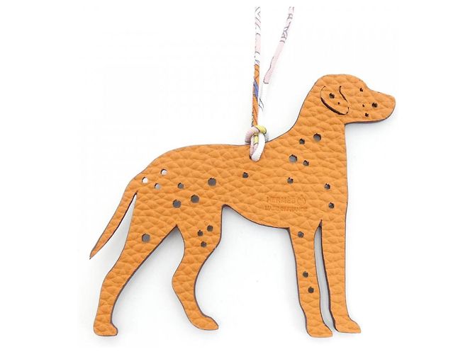 Hermès Charm per borsa Dalmatian Hermes Nero Arancione - vista 3