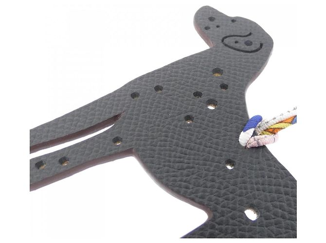 Hermès Charm per borsa Dalmatian Hermes Nero Arancione - vista 4