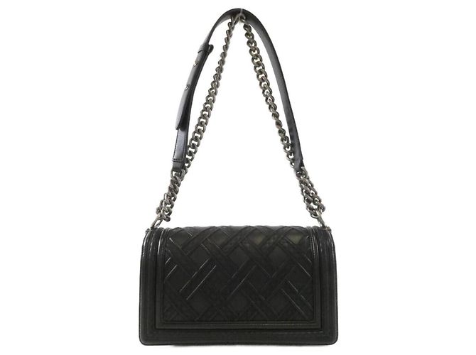 Bolso de Hombro Chanel Boy Line Negro - vista 2