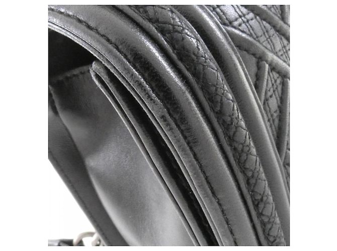 Bolso de Hombro Chanel Boy Line Negro - vista 4