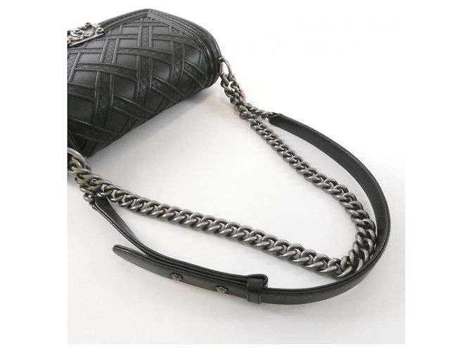 Bolso de Hombro Chanel Boy Line Negro - vista 5