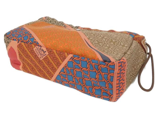 Hermès Hermes CARRE EN CRAVATE Fourbi Handbag Pouch Rosso - vista 3