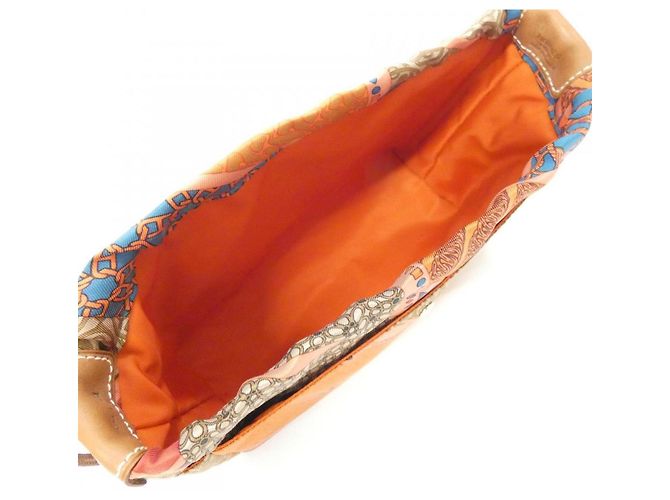 Hermès Hermes CARRE EN CRAVATE Fourbi Handbag Pouch Rosso - vista 5