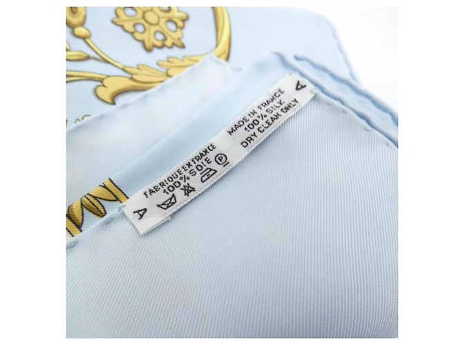 Hermès Hermes LA PROMENADE DE LONGCHAMPS Carré Schal Blau - Ansicht 4