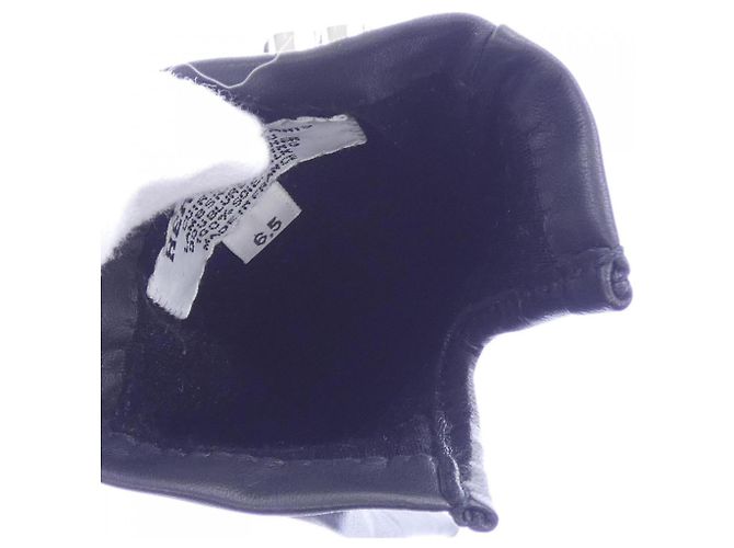 Hermès Hermes Handschuhe aus schwarzem Lammleder - Ansicht 4