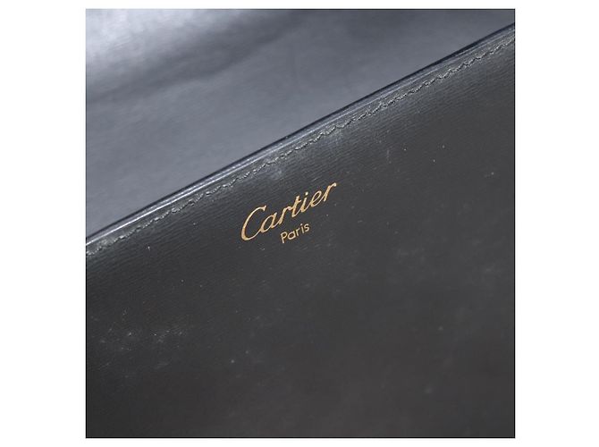 Cartier Vintage Briefcase Leather Noir - vue 6
