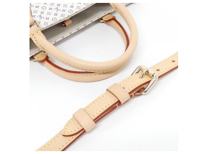Borsa Louis Vuitton LV Romance OnTheGo Bianco Blu - vista 4
