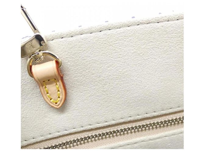 Borsa Louis Vuitton LV Romance OnTheGo Bianco Blu - vista 6