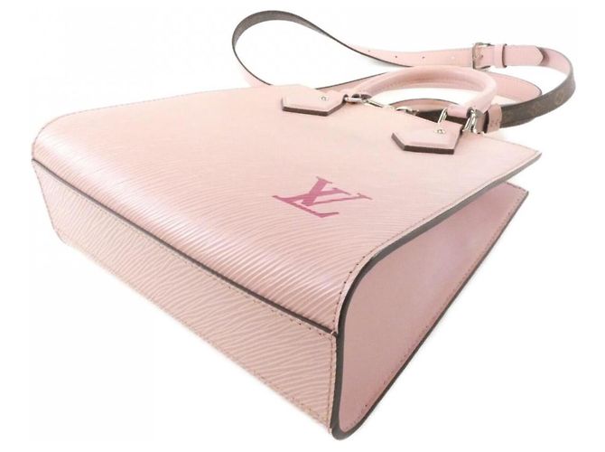 Borsa Louis Vuitton Epi Sac Plat BB Rosa - vista 3