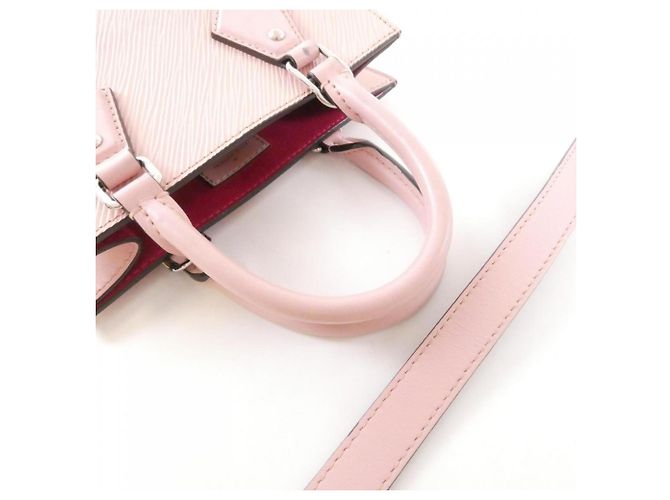 Borsa Louis Vuitton Epi Sac Plat BB Rosa - vista 5